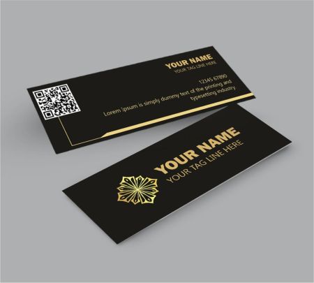 Slim Visiting Card Mockup