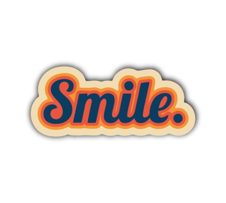 Smile 02 Aesthetic Sticker