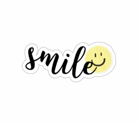 Smile 03 Sticker Mockup