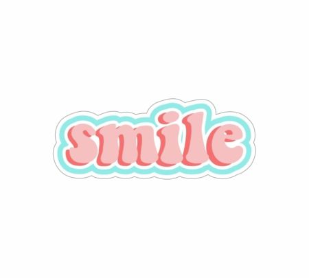 Smile Sticker Mockup