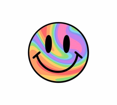 Smiley Face 01 Sticker Mockup
