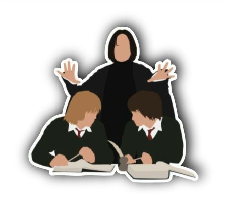 Snapes Punishment To Harry And Ron Sticker Mockup