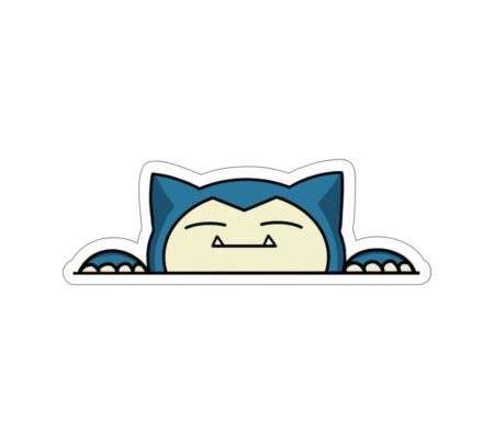 Snorlax Pokemon Sticker Mockup