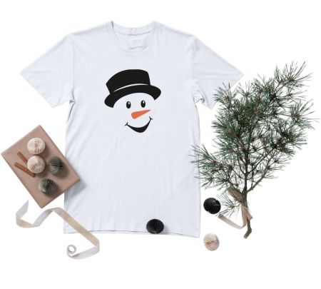 Snow Man T-shirt Mockup