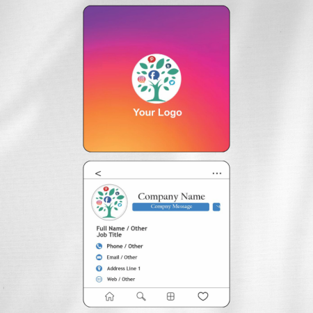Social Media Visiting Card Design 01