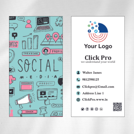 Social Media Visiting Card Design 04