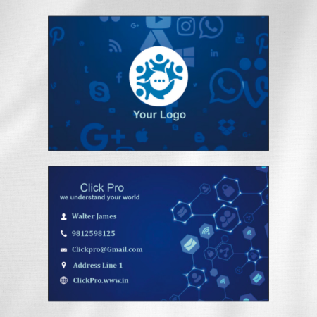 Social Media Visiting Card Design 07