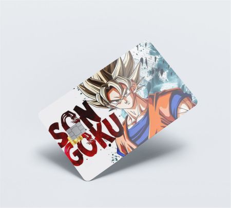 Son Goku Card Skin Mockup