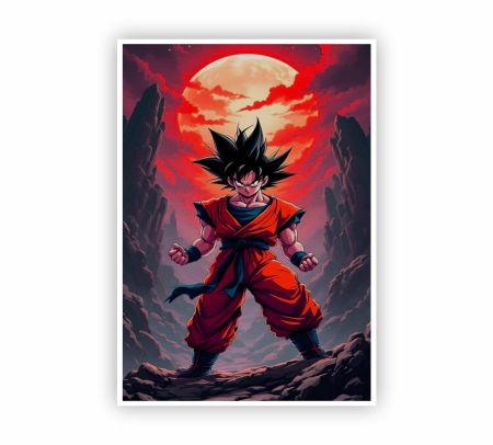 Son Goku Poster Mockup