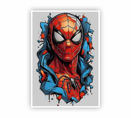 Spider-Man Graffiti Style Poster Mockup