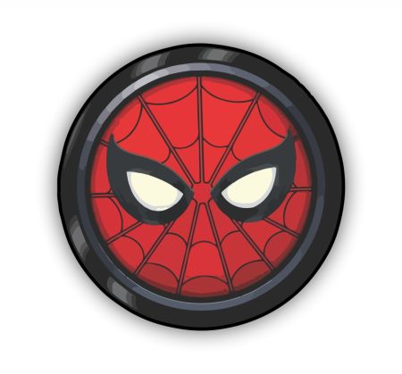Spider Coin Sticker Mockup