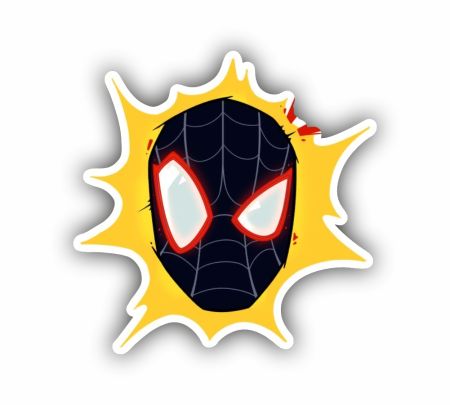 Spider Man 02 Sticker Mockup