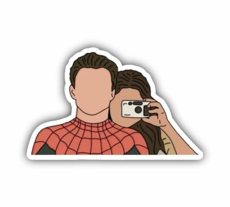 Spider Man And MJ Sticker Mockup