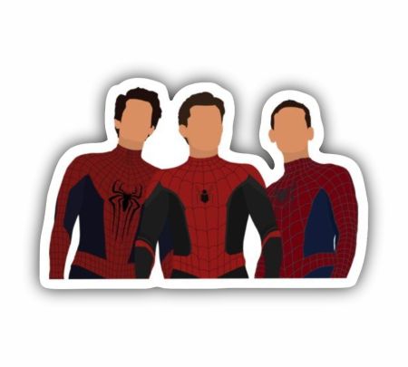 Spider Man Trio Sticker Mockup