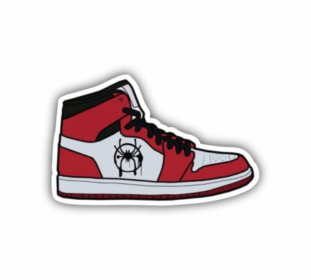 Spider Shoes Sticker Mockup