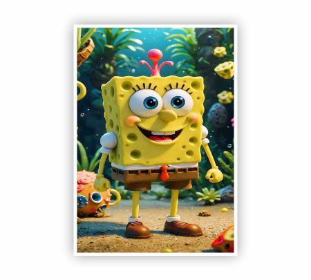 SpongeBob Joy Splash Poster Mockup
