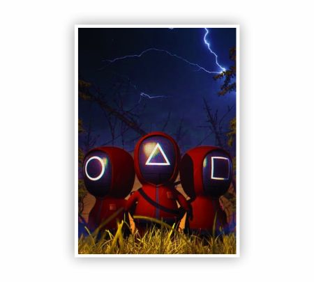 Squid Game Character Poster Mockup