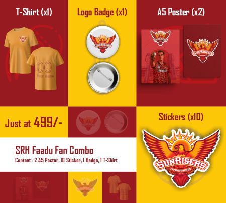 Sunrisers Hyderabad Faadu Fan Combo Mockup