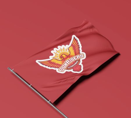 Sunrisers Hyderabad Flag Mockup