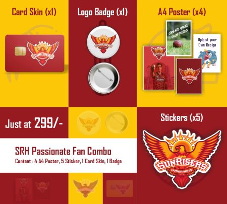 SRH Passionate IPL Fan Combo