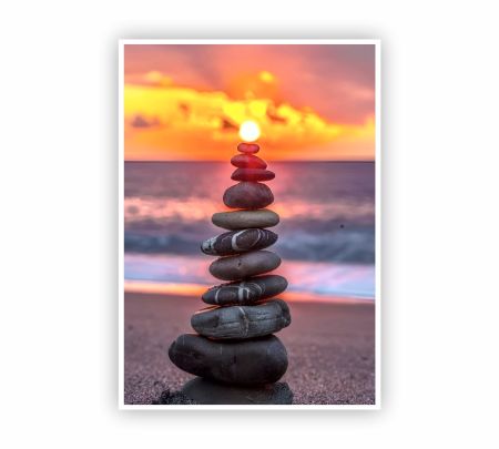 Stack of Rocks Poster Mockup