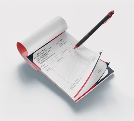 Standard A4 Bill Book Mockup