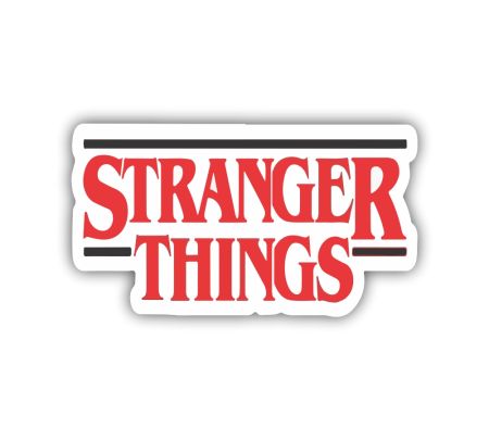 Stranger Things Sticker Mockup
