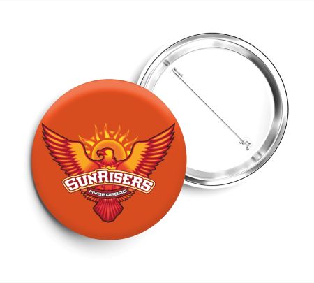 Sunrisers Hyderabad Button Badge Mockup