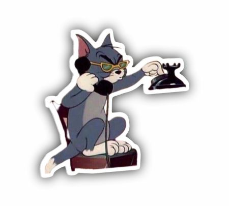 Talking Tom Sticker Mockup
