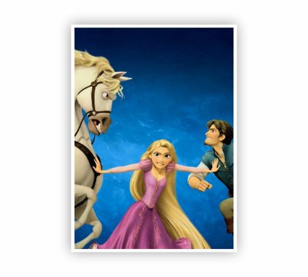 Tangled Rapunzel and Flynn Adventure Poster Mockup