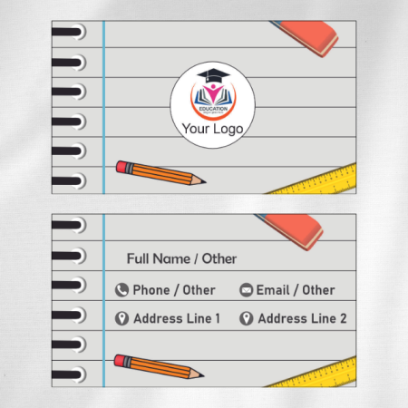 Teacher Visiting Card Design 05 Main