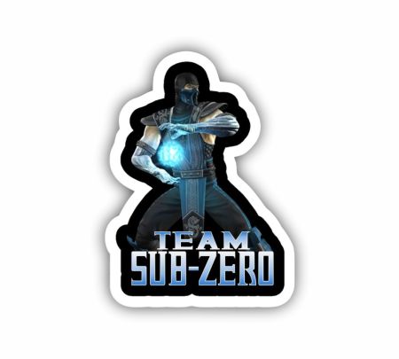 Team Sub Zero Sticker Mockup