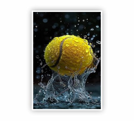 Tennis Splash Poster Mockup