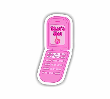 That's Hot Paris Hilton Sticker Mockup