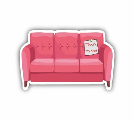 That's My Spot Sofa Sticker Mockup