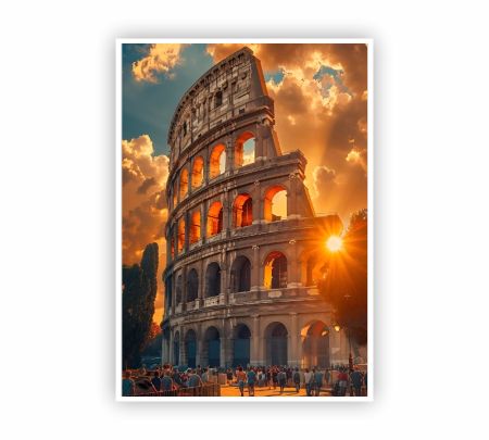 The Colosseum Poster Mockup