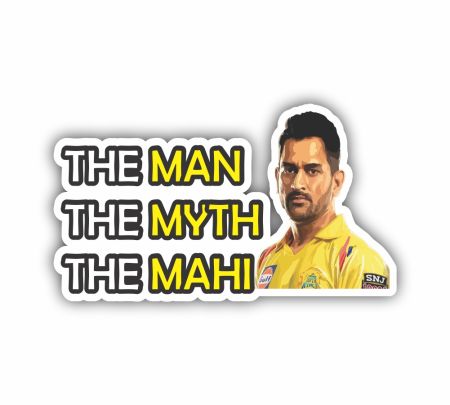 The Man The Myth The Mahi Sticker Mockup
