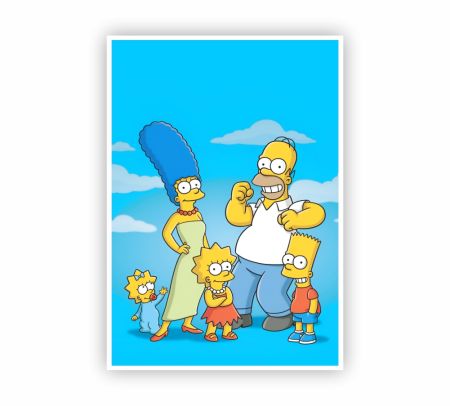 The Simpson Family Poster Mockup