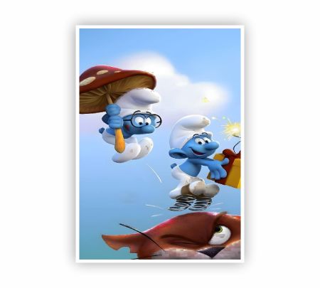 The Smurfs Adventure Fun Poster Mockup