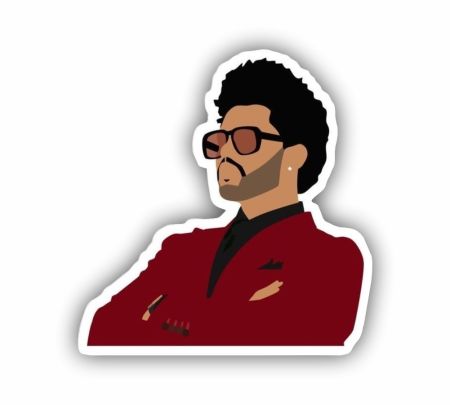 The Weeknd Photo Sticker Mockup