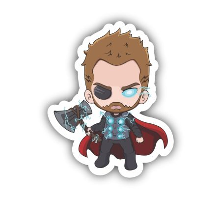 Thor Ragnarok Sticker Mockup