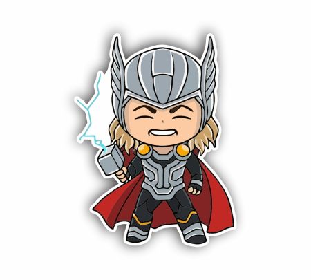 Thor With Hammer Sticker