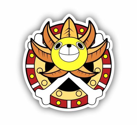 Thousand Sunny Ship Sticker Mockup