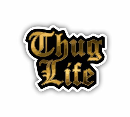 Thug Life Sticker Mockup