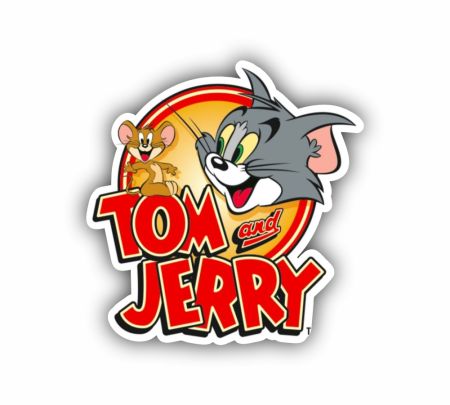 Tom And Jerry Sticker Mockup
