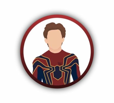 Tom Holland Spiderman Sticker Mockup