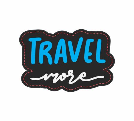 Travel More 01 Sticker Mockup
