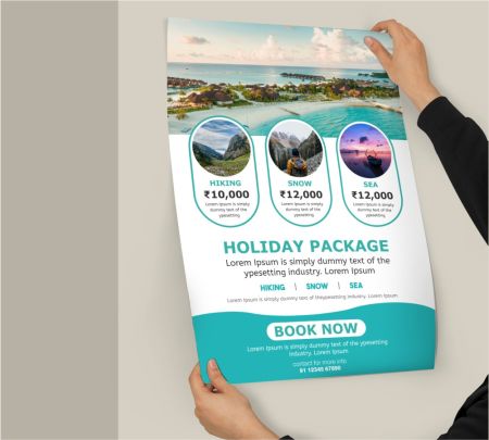 Travelling Package Poster Mockup