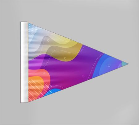 Triangle Flag Mockup