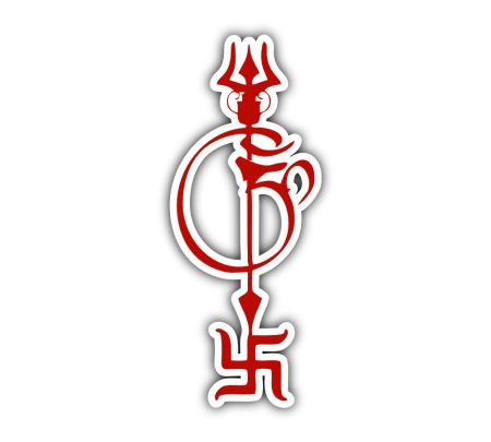 Trishul, Swastik And Om Sticker